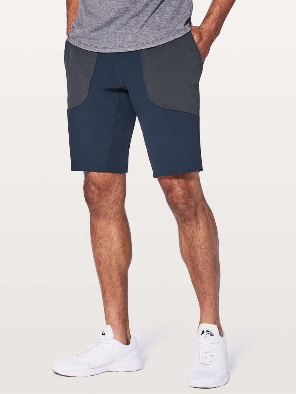 Lululemon For The People Short 11" Medium nautical navy yoga athletic athleisure